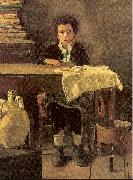 Mancini, Antonio The Poor Schoolboy USA oil painting artist